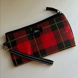 Scout Kate Wristlet in Red & Black Plaid Print